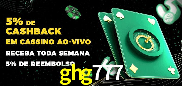 Promoções do cassino ao Vivo ghg777